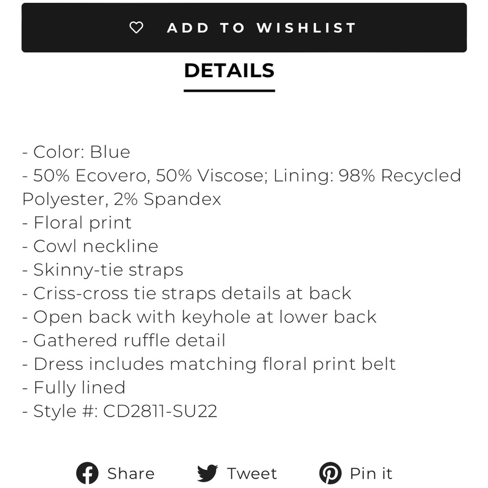 NWT FOR LOVE & LEMONS
MIRANDA MINI DRESS BLUE - Picture 3 of 5